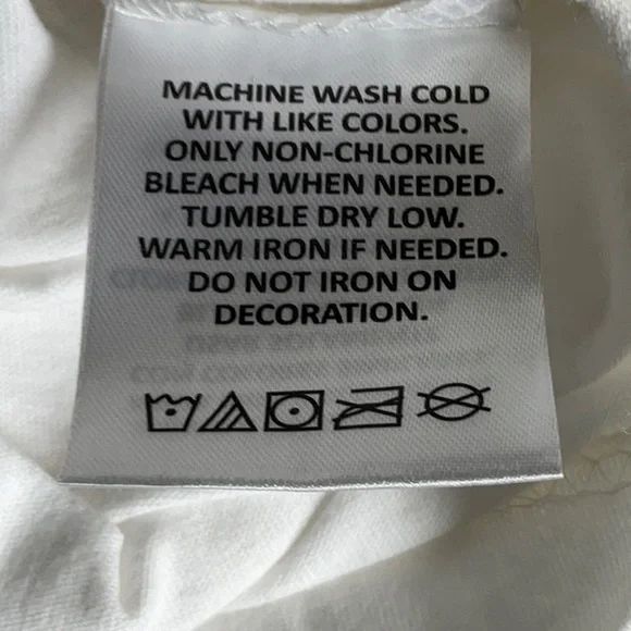 Carolina White Long Sleeve Logo Tee - Picture 6 of 11